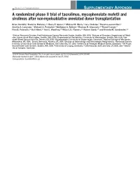 A Randomized Phase II Trial of Tacrolimus, Mycophenolate Mofetil and Sirolimus After Non-Myeloablative Unrelated Donor Transplantation