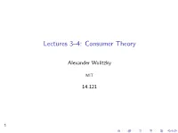 Consumer Theory