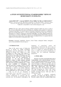 A Study of Institutional Stakeholders' Views On