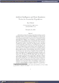 Artificial Intelligence and Brain Simulation Probes for Interstellar
