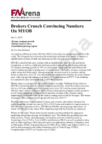 Brokers Crunch Convincing Numbers on MYOB