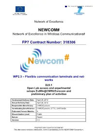 NEWCOM# Network of Excellence in Wireless Communications