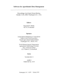 Software for Agroclimatic Data Management
