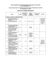 State of Hawaii Projects