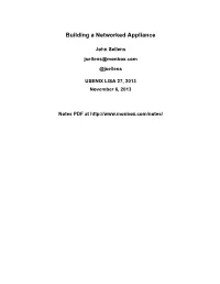 Building a Networked Appliance
