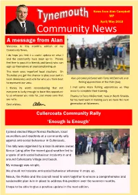 Community News a Message from Alan Welcome to This Month’S Edition of My Community News