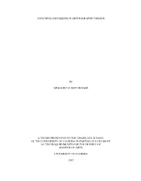 Concepts and Issues in Orthographic Design