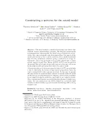 Constructing a Universe for the Setoid Model