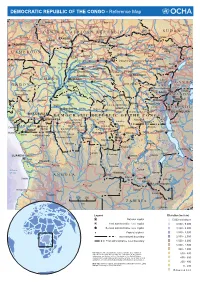 DEMOCRATIC REPUBLIC of the CONGO - Reference Map