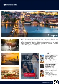 Prague Photo: Naughtynut/Shutterstock.Com ”Mother Prague Has Clutches,” Franz Kafka Wrote Nearly One Hundred Years Ago