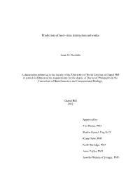 Prediction of Host-Virus Interaction Networks