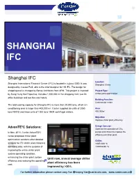 Shanghai IFC Case Study