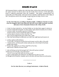 PSALMS 60 and 61