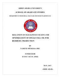 Addis Ababa University School of Graduate Studies