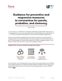 Parole, Probation, and Clemency