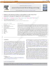 Patterns and Intensity of Ghost Crab Predation on the Nests of an 2 Important Endangered Loggerhead Turtle Population