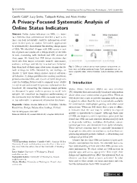 A Privacy-Focused Systematic Analysis of Online Status Indicators