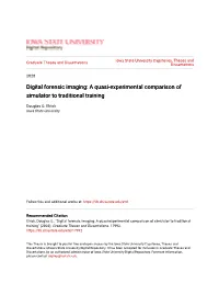 A Quasi-Experimental Comparison of Simulator to Traditional Training