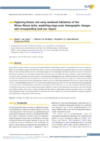 Exploring Roman and Early-Medieval Habitation of the Rhine–Meuse Delta: Modelling Large-Scale Demographic Changes and Corresponding Land-Use Impact