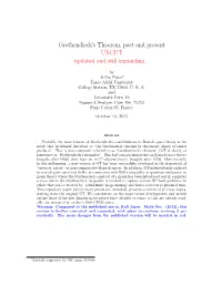 Grothendieck's Theorem, Past and Present UNCUT Updated and Still Expanding