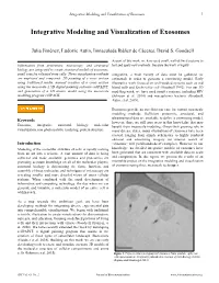 Integrative Modeling and Visualization of Exosomes 7