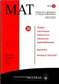 L„,TRAL ,,„,, R �, T„, �A 1) �D �I LN (: �A `; �I N.11 PRI SARIALFS ISSN (Print) 1515-4904 ISSN (Online) 2468-9734 MAT