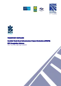 (STRIPE) M74 Completion Scheme One Year After Opening Evaluation