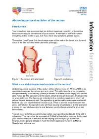 Abdominoperineal Excision of the Rectum Information