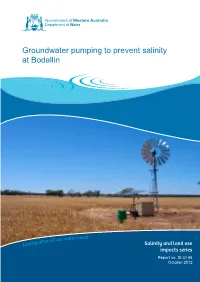 Groundwater Pumping to Prevent Salinity at Bodallin