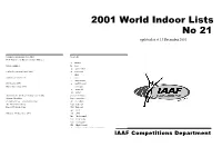 Lists N.No 21, All, 2001