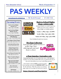 PAS WEEKLY Pennalexander.Philasd.Org | Mr