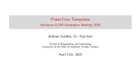 Point-Free Templates European LLVM Developers Meeting 2018