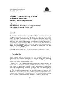 Wayside Train Monitoring Systems: a State-Of-The-Art and Running Safety Implications