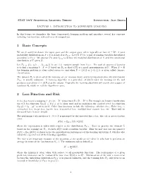 1 Basic Concepts 2 Loss Function and Risk