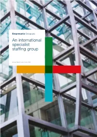 An International Specialist Staffing Group, Following a Multi-Branded Business Model to Address Global Talent and Skills Shortages