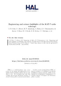 Engineering and Science Highlights of the KAT-7 Radio Telescope A