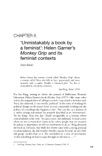 Helen Garner's Monkey Grip and Its Feminist Contexts