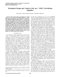 Mechanical Design and Control of the New 7-DOF Cybermotion Simulator