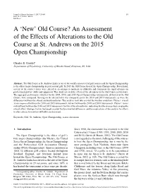 Get Into Unfavorable Posi- the Governing Bodies of Golf Have Not Remained Tions, Even Into the Bunkers