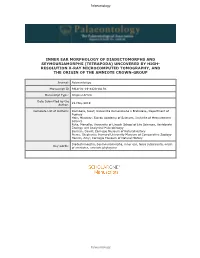 Inner Ear Morphology of Diadectomorphs And