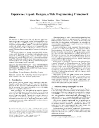 Ocsigen, a Web Programming Framework