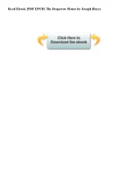 {PDF EPUB} the Desperate Hours by Joseph Hayes the Desperate Hours by Joseph Hayes