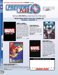 PREVIEWS Plus!