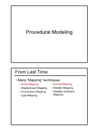 Procedural Modeling