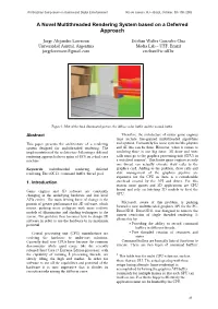 A Novel Multithreaded Rendering System Based on a Deferred Approach