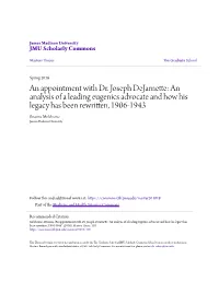 An Appointment with Dr. Joseph Dejarnette