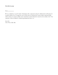 Appendix S1-IHCA Participation Survey
