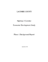 Highway 2 Corridor Economic Development Study Background Report Table of Contents 1