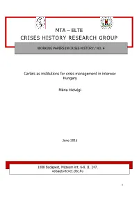 Mta – Elte Crises History Research Group