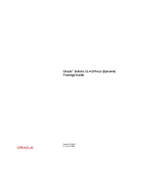 Oracle® Solaris 11.4 Dtrace